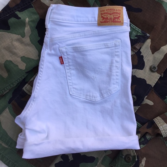 Levi's Pants - Levi’s Distressed Jean Shorts White 30